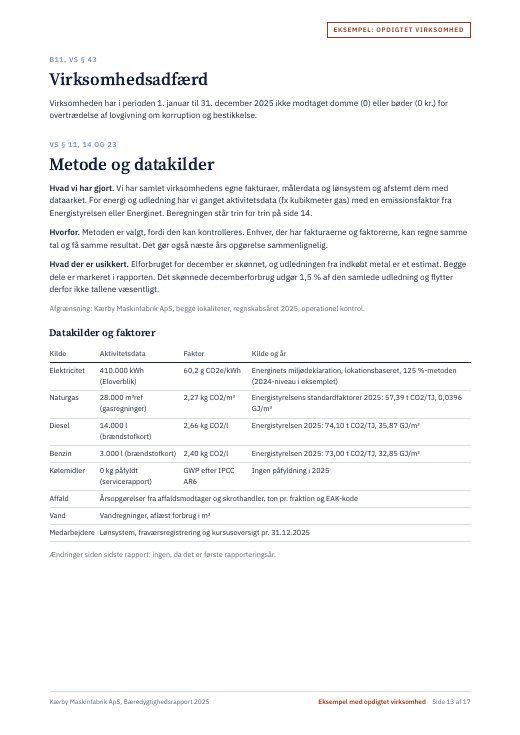 Side 13: VS-indeks og værdikædeloft